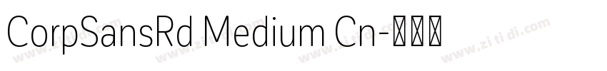 CorpSansRd Medium Cn字体转换